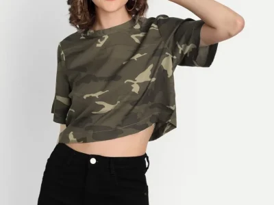 Printed Crop Top