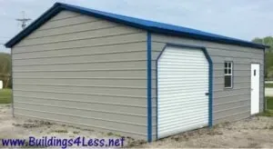 Metal building garage