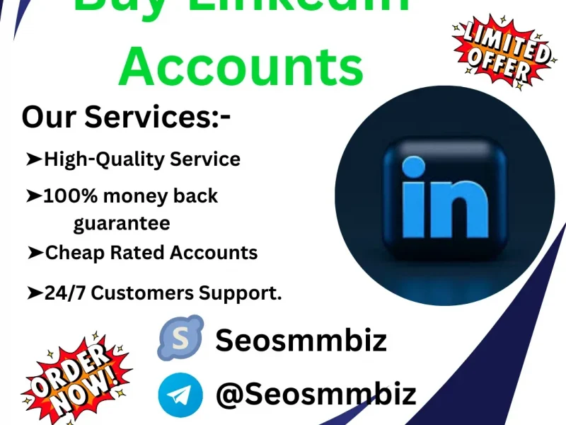 Buy LinkedIn Account(Verified & Non Verified) With 0+ To 500+ Connection