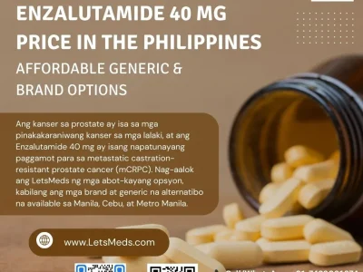 Bumili Enzalutamide Price in Philippines At LetsMeds | Enzalutamide 40 mg Manila Philippines