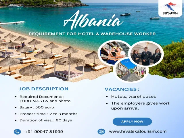 Jobs in Albania: Apply for Hotel & Warehouse Roles!