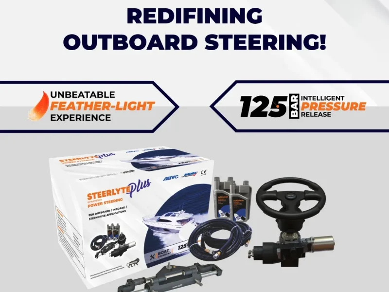 Power-Assisted Boat Steering System | Steerlyte Plus