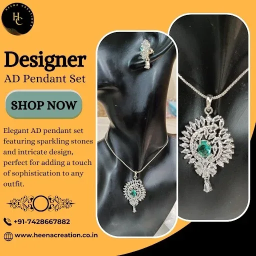 Buy online artificial pendant with ceremonious sets