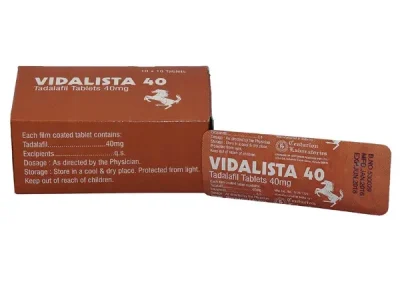 Vidalista 40 Mg contains Sildenafil and treats erectile dysfunction