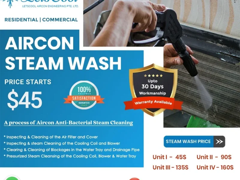 Aircon steam cleaning